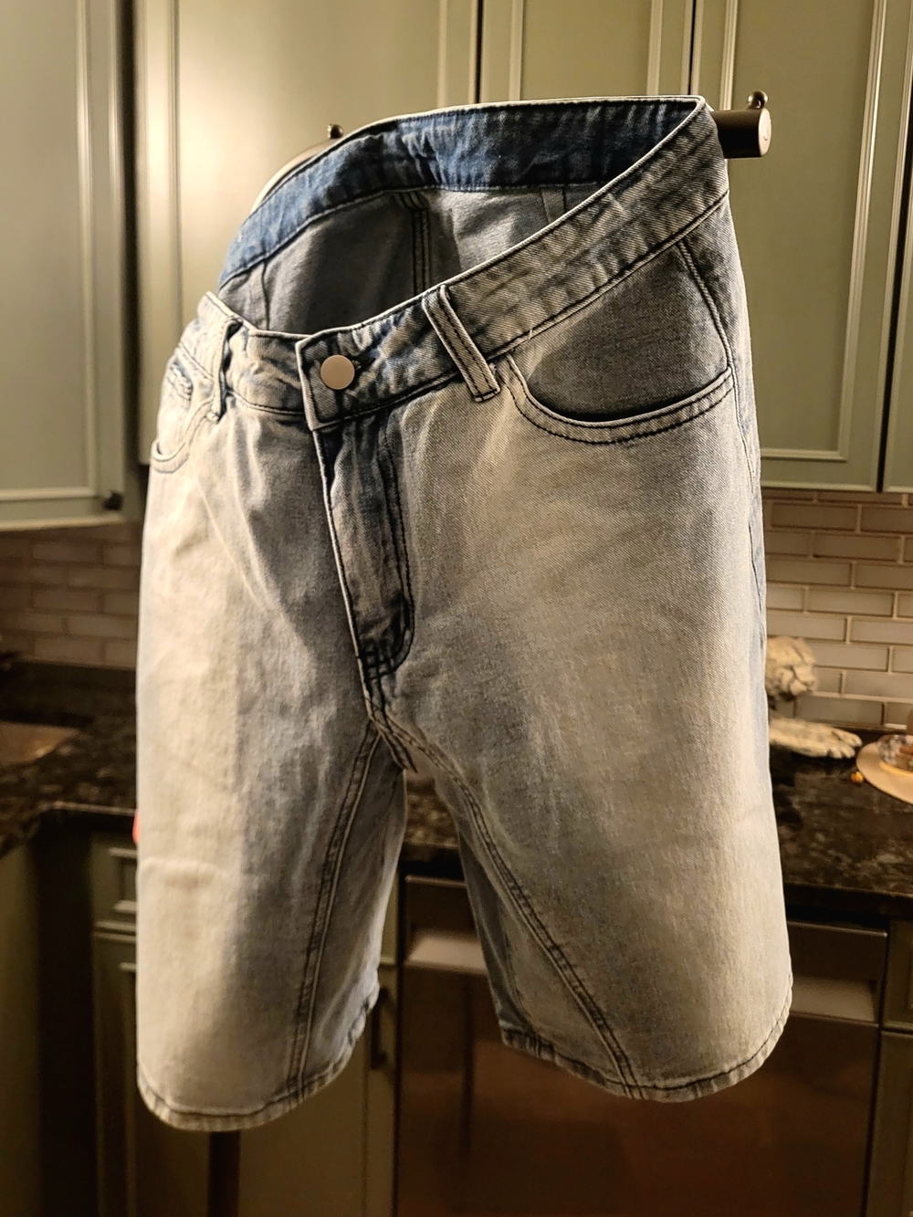 Men's Light Wash Denim Shorts - Casual Summer Styling